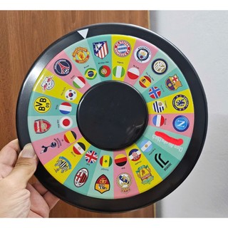 Bàn quay / vòng quay solo chọn đội bóng đá yêu thích, Loại 1 Lớp mica, 2 lớp Mica ! 38 đội