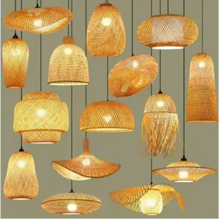 Đèn Lồng Mây Tre Đan Trang Trí Nhà hàng, Khách Sạn, Quán Cafe, Homestay