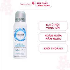 Xịt khử mùi và thơm mát vùng kín cao cấp Femfresh Active Deodorant