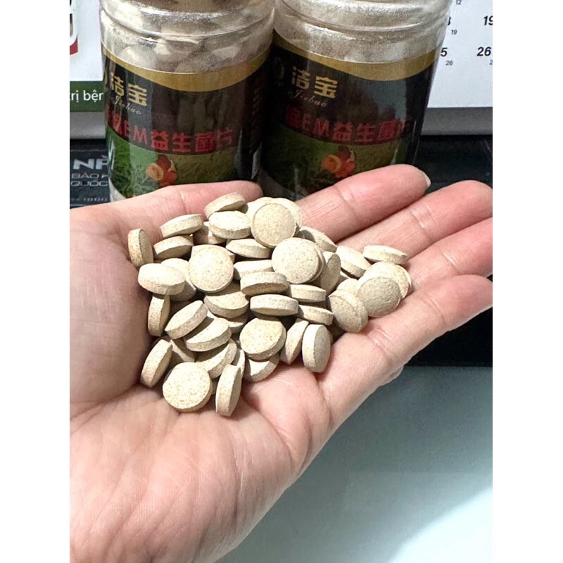 Viên vi sinh EM dạng viên nén, cung cấp vi sinh có lợi cho bể cá(combo 6 viên)