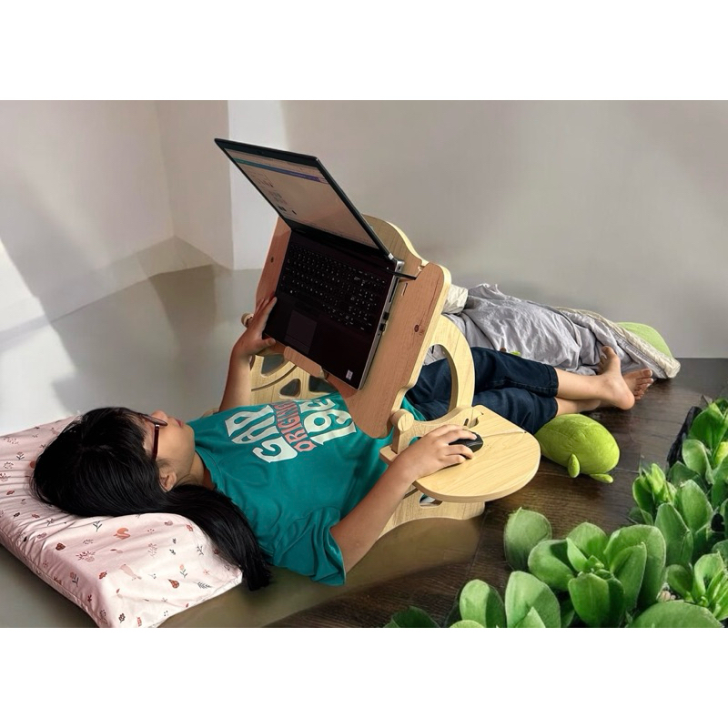 Bàn Laptop nằm làm việc - bàn laptop thông minh, giá đỡ laptop Dinktech phiên bản tiêu chuẩn
