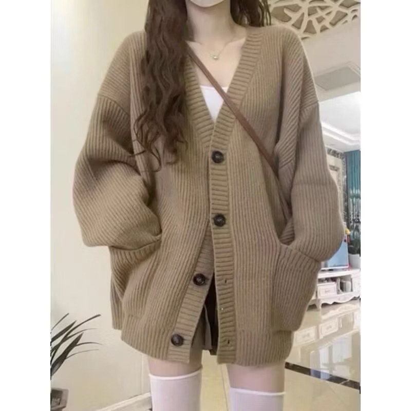 Áo Khoác Len Dệt Kim Dáng dài From Rộng, Áo Cadigan Họa Len Dark ( có bigsize) | BigBuy360 - bigbuy360.vn