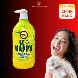 Sữa Tắm Tươi Mát Da Happy Bath Tinh Chất Chanh Hàn Quốc Chai 900ml 