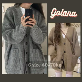  Áo Khoác Len Dệt Kim Dáng dài From Rộng Áo Cadigan Họa Len Dark   có bigsize  