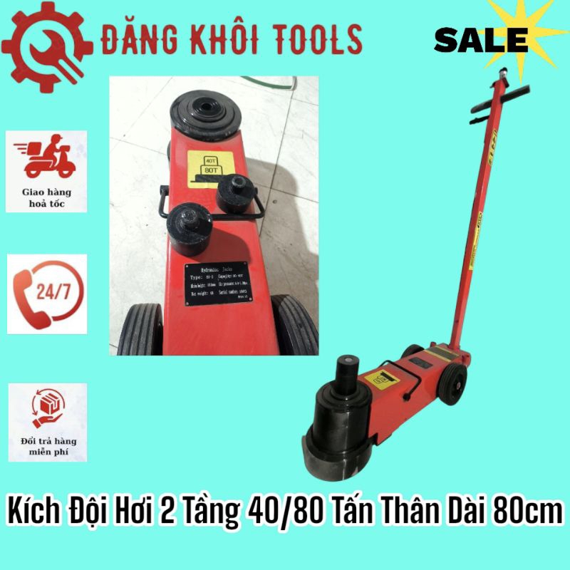 Kích Đội Hơi 40/80 Tấn Thân Dài 80cm Yatora