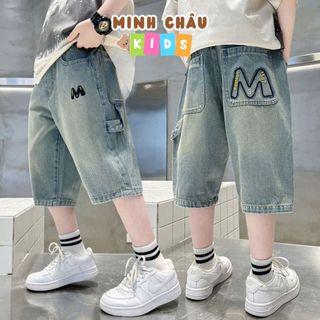  Quần Short Jean Ngố Bé Trai Phong Cách Cá Tính Hàn Quốc QN3 