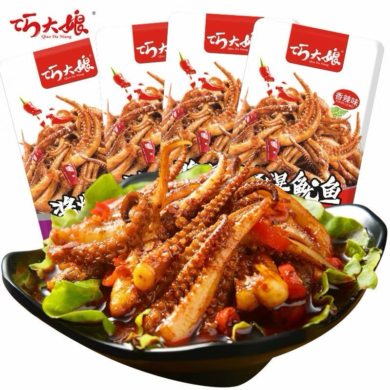 Combo 10 Gói Râu Tuộc Nướng Giòn Kiều Đại Nương (gói 16gr)