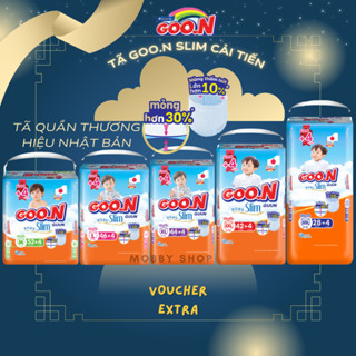 SALE Tã/Bỉm Goon Slim (mỏng) cộng miếng đủ size thương hiệu Nhật Bản