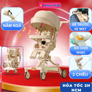 ( HỎA TỐC HCM) XE ĐẨY CHO BÉ GẤP GỌN M23, M9, K1, K8, 3 TƯ THẾ 2 CHIỀU, CÓ KHAY ĂN đồ chơi, MẪU MỚI 2024, ANOVA KID