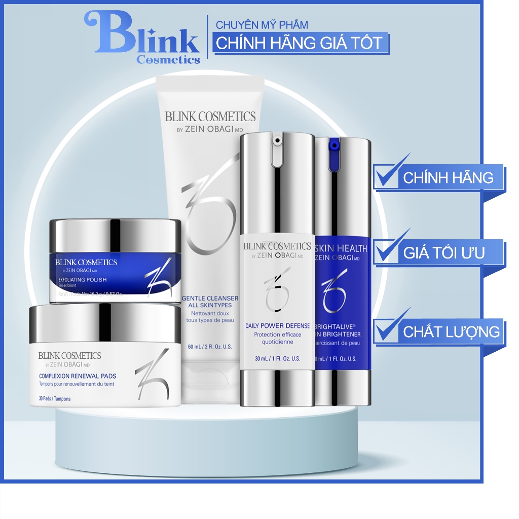 Bộ sản phẩm chống lão hoá, dưỡng sáng da Brightening Program 5 món - BLINK Cosmetics