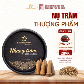 Nụ trầm hương cao cấp THIÊN MỘC HƯƠNG, nhang sạch, xông nhà, văn phòng hộp 40 nụ - Loại THƯỢNG PHẨM