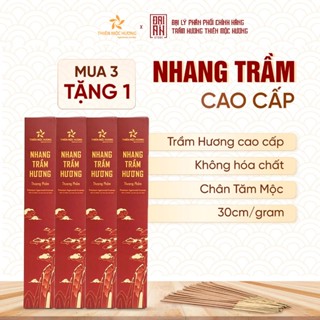 Combo Nhang Trầm Hương Thiên Mộc Hương cao cấp - Loại 16 năm, Thơm sâu, Dễ Chịu, Thư Giãn