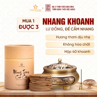 Combo nhang khoanh trầm hương Thiên Mộc Hương loại 12 năm thơm dịu nhẹ, không hóa chất