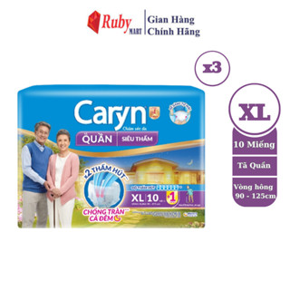 Tã/Bỉm Quần Người Lớn Caryn siêu thấm dành Cho Người Già Size  XL 10 miếng ( Giao mẫu ngẫu nhiên )