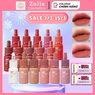 [FREE SHIP] Son Kem INK VELVET PERIPERA 2023 mềm môi bền màu
