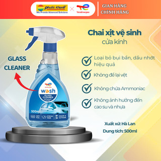 Chai Xịt vệ sinh cửa kính xe Total - Glass Cleaner 500 ml