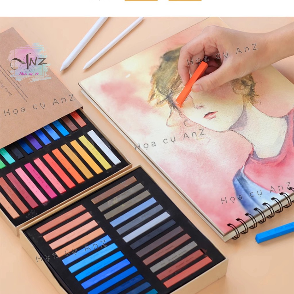 Phấn Tiên Maries Master Pastel 12 màu , 24 màu , 36 màu , 48 màu