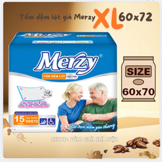 Tấm đệm lót Merzy XL 60x72cm (15 miếng/gói) #merzy #lót già merzy #lót merzy #bỉm merzy #tã merzy #lót già caryn 45x72