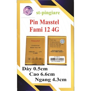 Pin Masstel  IZI25 / Fami S / Fami 12 / izi220  / Fami 5 / Fami 12 4G (sử dụng chung pin )
