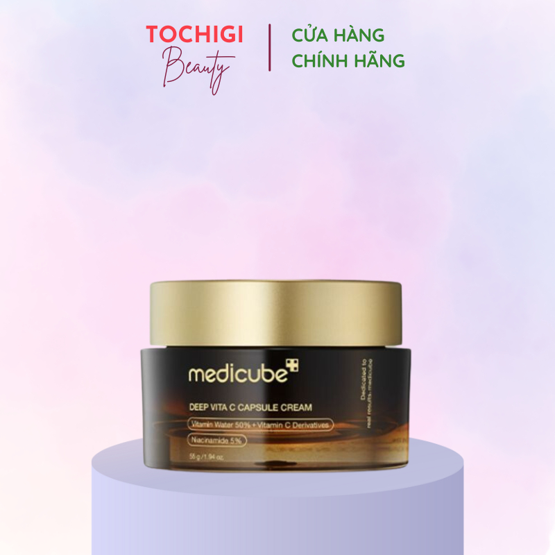 Kem dưỡng ẩm sáng da mờ thâm Medicube DEEP VITA C CAPSULE CREAM 55g