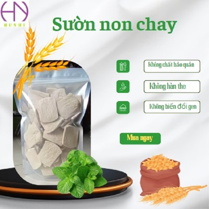 Sườn Non Chay Lúa Mạch loại ngon 500g- Thơm ngon, đậm vị chay