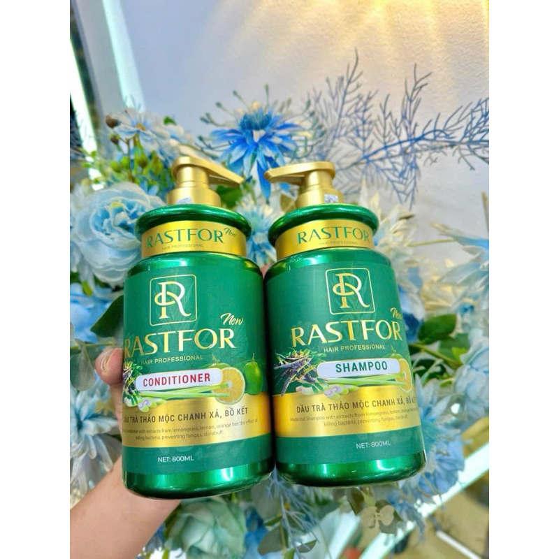 Dầu gội cặp thảo dược chanh xả,bồ kết RASTFOR new.