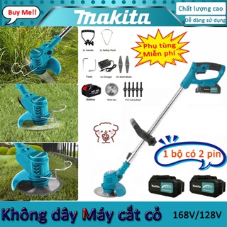 MAKITA Máy Cắt Cỏ Có Thể Sạc Lại Máy Cắt Cỏ Cầm Tay 168V Garden Trimmer Dụng Cụ Làm Cỏ Máy Cắt Cỏ Máy Làm Cỏ