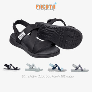 Giày Sandal Nam Nữ Quai Chéo Đi Học FACOTA NN01 Đế Cao 3.5 cm Siêu Nhẹ Êm Bền