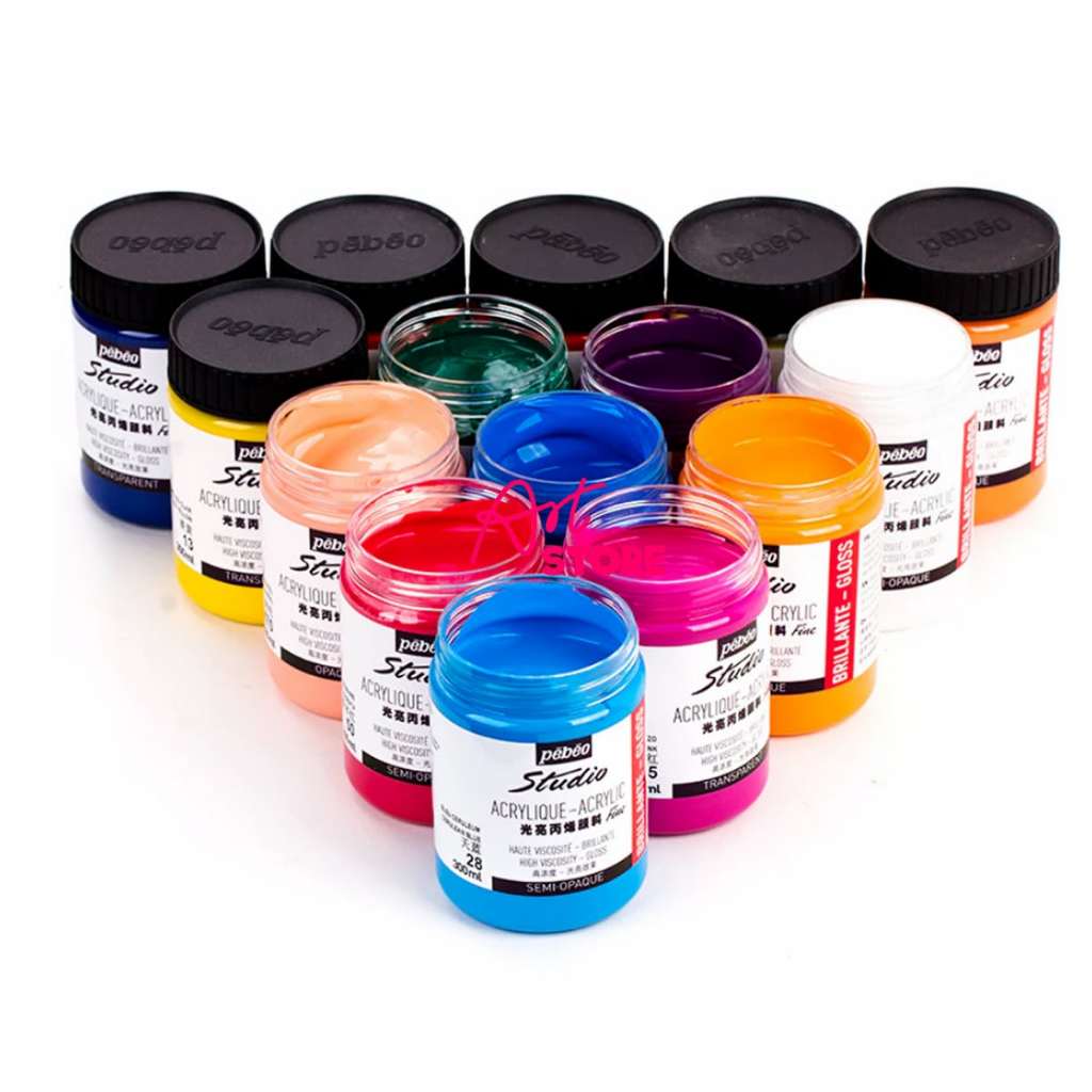 [Art Store] Màu Vẽ Acrylic Gloss Pebeo Studio 300ml - 38 Colours