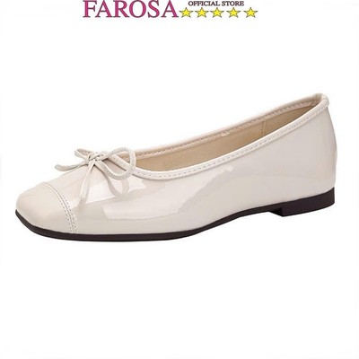 Giày búp nữ thời trang đế dẻo FAROSA -TH97 giày hài bệt nữ phối nơ lên chân cực êm cực xinh