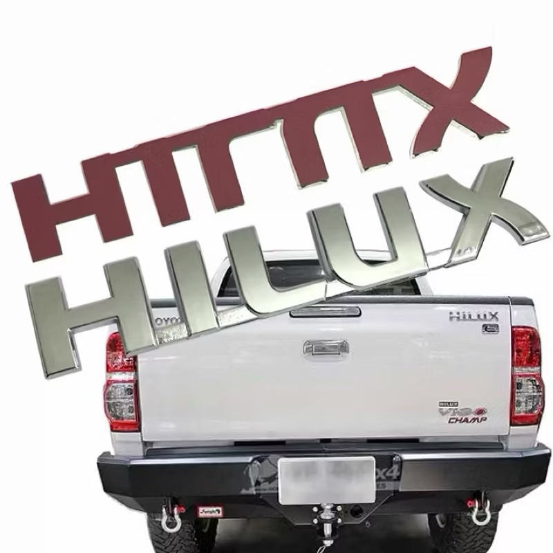 logo chữ HILUX dán xe toyota hilux cao cấp giá rẻ