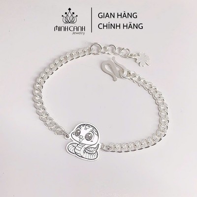 Lắc Bạc Hình Con Rắn Khắc Tên Món Quà Ý Nghĩa Cho Bé Yêu - Minh Canh Jewelry