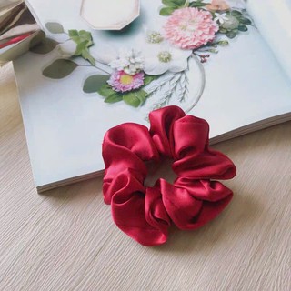 Cột tóc vải scrunchies buộc tóc vải lụa hot trend