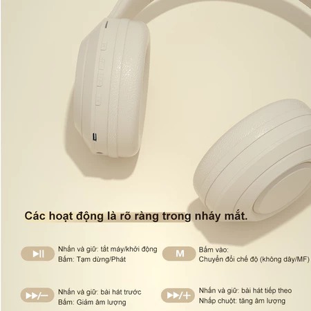 Tai nghe bluetooth độ trễ thấp tai nghe bluetooth chụp tai không dây cảm ứng thông minh, chống ồn, siêu bền cho thể thao | BigBuy360 - bigbuy360.vn