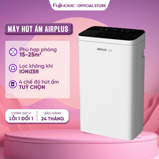 Máy hút ẩm lọc không khí 20m2 AIRPLUS Nhập khẩu, công nghệ máy nén công suất 12L/ngày phòng khách, phòng ngủ đa năng