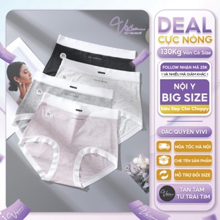  Quần lót nữ bigsize cạp cao co dãn xẻ đùi - Nội y big size nữ - Kháng khuẩn 10A Size tới 100Kg - Mã N77 