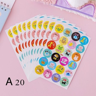 Túi 240 Nhãn Sticker Tiếng Anh