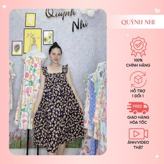 VAY20_VÁY TOLE LANH DÂY BẢN CÁNH TIÊN, BO CHUN PHÍA SAU, CÓ SIZE