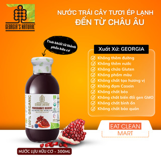 Nước ép trái cây 100% hữu cơ lựu tự nhiên tăng cường vitamin c georgia's natural - organic pomegranate juice - 300ml
