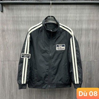  Áo khoác dù nam nữ màu đen 3 sọc chất liệu dù gió 2 lớp cao cấp dáng form bóng chày bomber đẹp HAVADOHCM M09 mẫu mới 