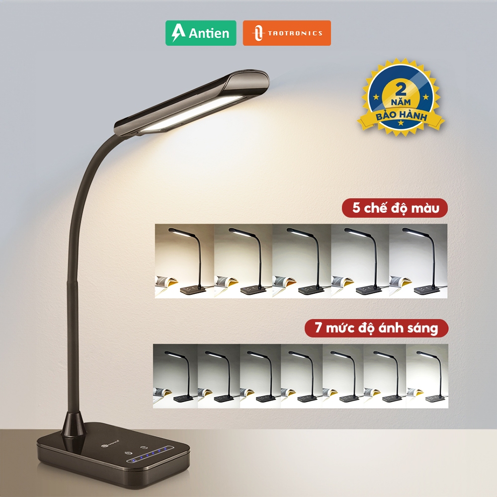 Đèn học đọc sách làm việc Taotronics TT-DL11, 7W, chống cận để bàn bảo vệ mắt cho bé