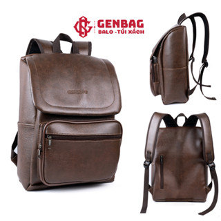 Balo da nam nắp gập kiểu dáng basic đi học đi chơi đựng vừa laptop 15.6 inch BL19