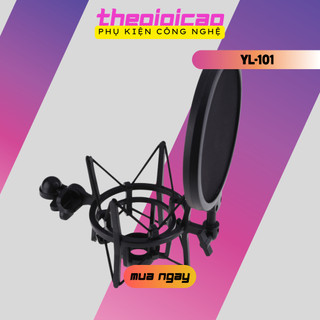 Shock mount kèm màng lọc âm cho micro yl-101