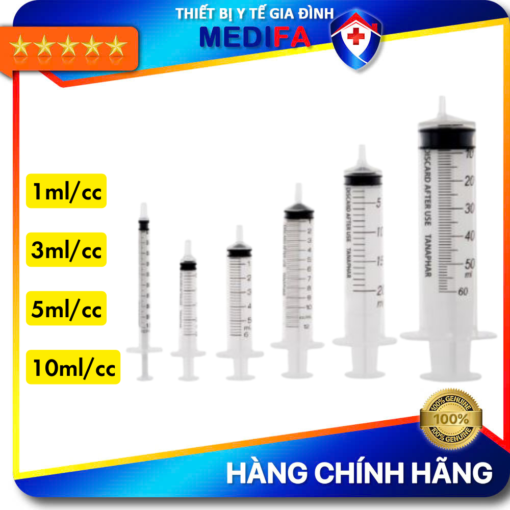 Bơm Tiêm Các Loại 1ml, 3ml, 5ml, 10ml/cc của Vinahankook