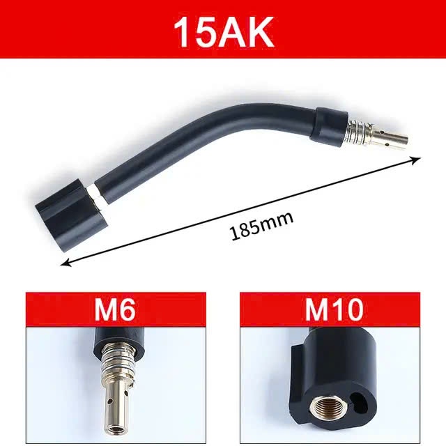 Cổ cong mỏ hàn Mig 15AK có sẵn khớp nối