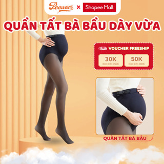 Quần tất bà bầu PEEWEES dày vừa mùa đông siêu dai thật chân có chun điều chỉnh bụng cõ giãn 4 chiều