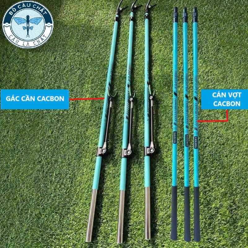 Gác cần câu đài cacbon super Rod 2m1, 2m4, 2m7