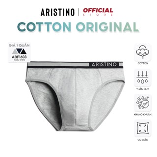 Quần lót nam ARISTINO sịp tam giác dáng thể thao cotton mềm co giãn ôm body, thoáng khí - ABF1603