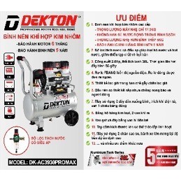 MÁY NÉN KHÍ KHÔNG DẦU DEKTON DK-AC3930PROMAX