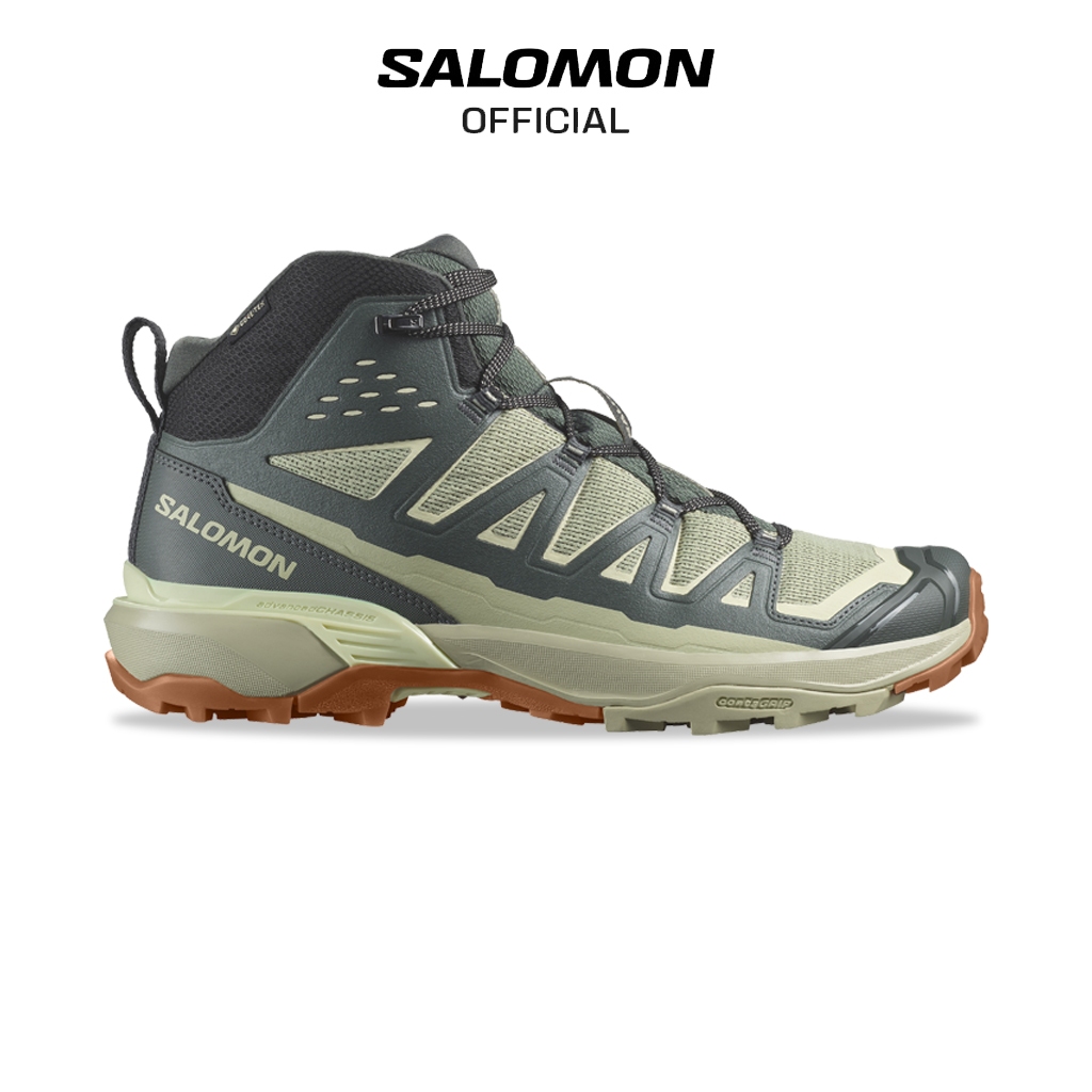 Giày Thể Thao Nam Salomon Shoes X Ultra 360 Edge Mid Gore-Tex Urban Chic/Alfalfa/Transparent YellowL